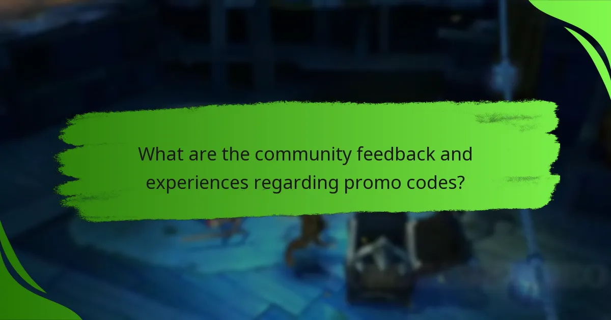 What are the community feedback and experiences regarding promo codes?