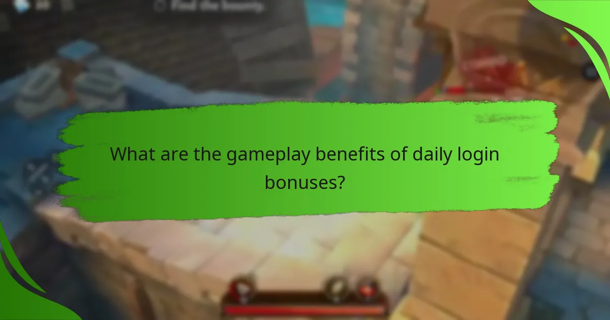 What are the gameplay benefits of daily login bonuses?