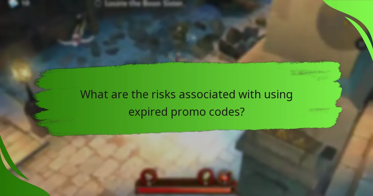 What are the risks associated with using expired promo codes?
