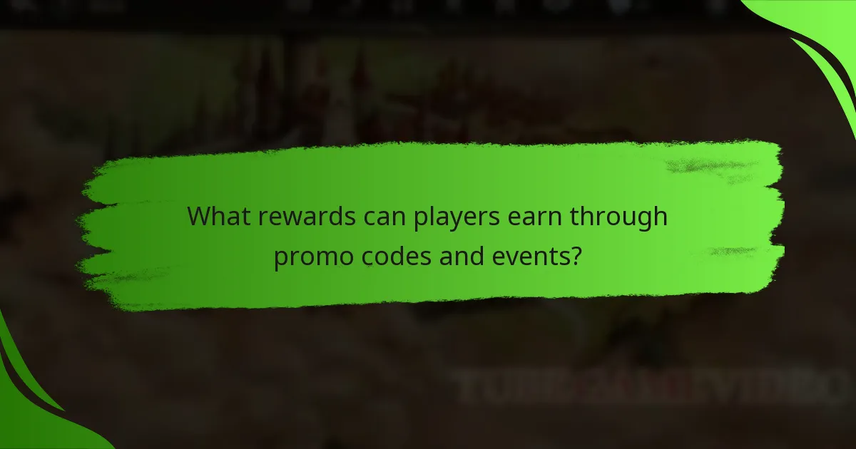 What rewards can players earn through promo codes and events?